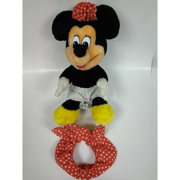 Mickey & Minnie Mouse Set Plush Animal 13" Toy Walt Disney World Disneyland Doll - Picture 10 of 12